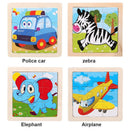 Quebra-Cabeça Infantil 3D 9 Peças – Animais | Brinquedo Educativo para 2 a 5 Anos