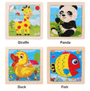 Quebra-Cabeça Infantil 3D 9 Peças – Animais | Brinquedo Educativo para 2 a 5 Anos