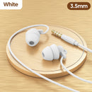 Fone de Ouvido para Dormir Sleep Earbuds Silicone Macio com Microfone P2 3.5mm e USB-C