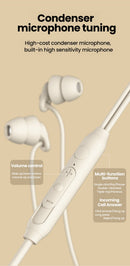 Fone de Ouvido para Dormir Sleep Earbuds Silicone Macio com Microfone P2 3.5mm e USB-C