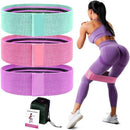 Kit 3 Faixas Elásticas de Resistência — Treino Completo para Pernas, Glúteos e Quadril.