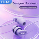 Fone de Ouvido para Dormir Sleep Earbuds Silicone Macio com Microfone P2 3.5mm e USB-C