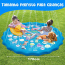 Tapete de Água Inflável 170cm com Sprinkler para Crianças – Diversão Refrescante no Verão!