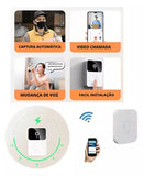 Campainha Inteligente Wi-Fi com Câmera e Áudio — Mais Segurança na Palma da Mão!