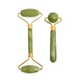 Rolo de jade natural massageador para rosto rolo de levantamento facial anti-rug