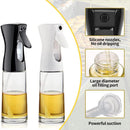 Spray de Óleo para Cozinha — Dispensador de Azeite com Névoa Uniforme e Reutilizável,