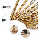 Kit 13 Brocas de Titânio 1,5–6,5mm – Mais Precisão e Resistência para Seus Projetos!