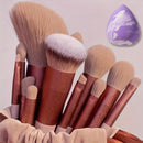 Kit Profissional de Pincéis de Maquiagem – 13 Peças para um Acabamento Impecável