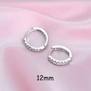 Arco-íris cz huggies hoop brincos menina minúsculos anéis cartilagem pequena hél