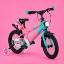 Bicicleta Infantil Aro 14 Rosa Shark com LED | Pneu Grosso, Rodinhas Laterais e Freio V-Brake | 3 a 7 Anos