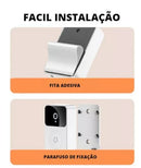 Campainha Inteligente Wi-Fi com Câmera e Áudio — Mais Segurança na Palma da Mão!