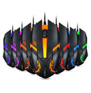 Alfa-usb mouse para gamer, 3200dpi, led rgb, para fio