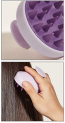 Massageador de Couro Cabeludo de Silicone – Shampoo, Relaxamento e Estímulo Capilar.