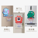 Crianças kit de cesta de basquete dos desenhos animados animais criativos suport
