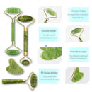 Rolo de jade natural massageador para rosto rolo de levantamento facial anti-rug