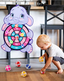 Crianças kit de cesta de basquete dos desenhos animados animais criativos suport