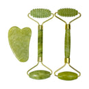 Rolo de jade natural massageador para rosto rolo de levantamento facial anti-rug