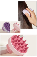 Massageador de Couro Cabeludo de Silicone – Shampoo, Relaxamento e Estímulo Capilar.