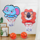 Crianças kit de cesta de basquete dos desenhos animados animais criativos suport