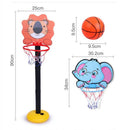 Crianças kit de cesta de basquete dos desenhos animados animais criativos suport