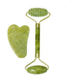 Rolo de jade natural massageador para rosto rolo de levantamento facial anti-rug