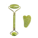 Rolo de jade natural massageador para rosto rolo de levantamento facial anti-rug
