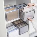 Organizador de jeans, caixa de armazenamento, organizador de armário, sistema de