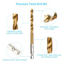 Kit 13 Brocas de Titânio 1,5–6,5mm – Mais Precisão e Resistência para Seus Projetos!