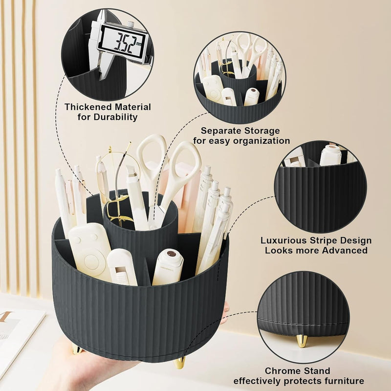 Organizador de Pincéis de Maquiagem 360° - Facilite e transforme sua rotina de maquiagem!