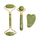 Rolo de jade natural massageador para rosto rolo de levantamento facial anti-rug