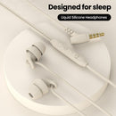 Fone de Ouvido para Dormir Sleep Earbuds Silicone Macio com Microfone P2 3.5mm e USB-C