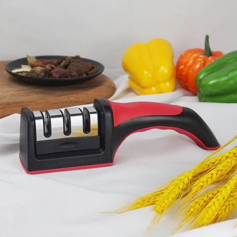 Amolador Afiador De Facas Em Aço Inox Profissional