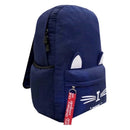 Mochila Juvenil Gatinho Azul Escuro C/ Estojo - Rignel