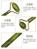 Rolo de jade natural massageador para rosto rolo de levantamento facial anti-rug