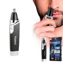 Máquina Aparadora Profissional | Remove Pelos do Nariz e Ouvido Prático Fácil | Saúde Higiene Beleza Uso Pessoal Kemei-Km-6512