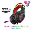 Headset Gamer Fantech HG16 Sniper 7.1 USB RGB com Microfone e Drivers 50mm