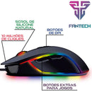 Mouse Gamer Fantech Thor X9 RGB 4800 DPI 7 Botões Programáveis com Macro USB