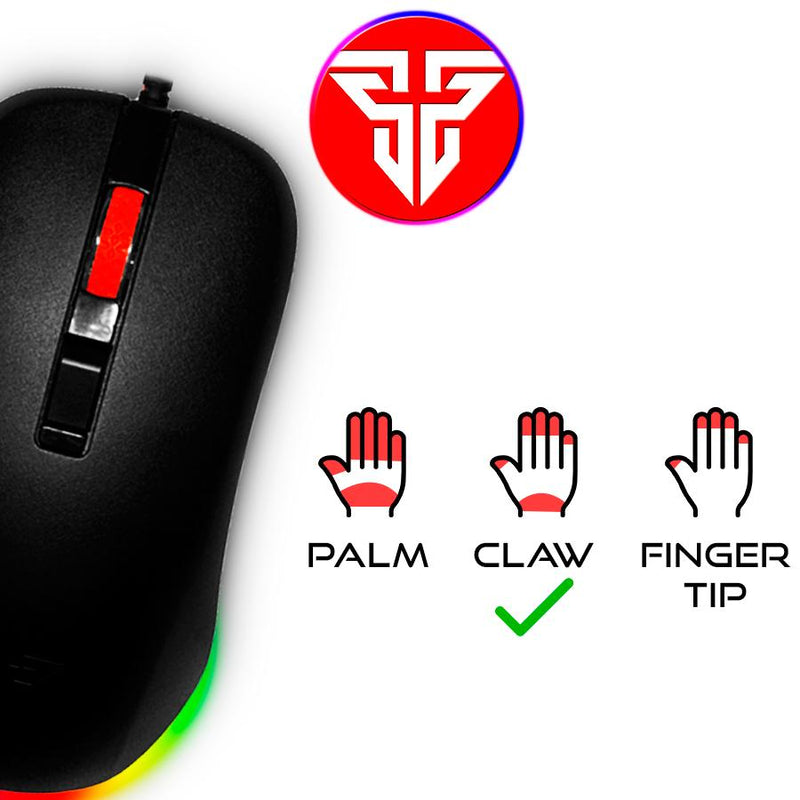 Mouse Gamer Fantech G13 Rhasta II 2400 DPI RGB USB Profissional