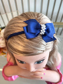 Faixinha de Cabelo para Bebê com Pérolas 🎀 - Fofura em Várias Cores