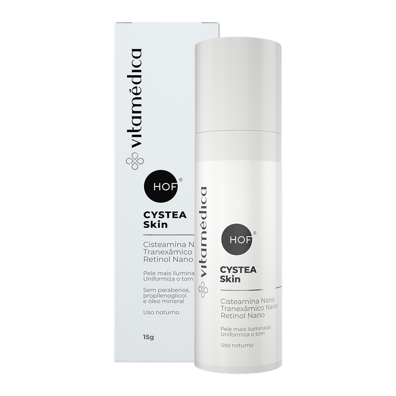 Creme Facial Cystea Skin Clareador Noturno para Melasma e Manchas com Cisteamina 15g