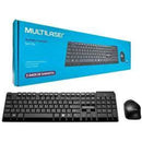 Kit Teclado e Mouse Sem Fio Multilaser TC251 Preto USB 2.4GHz com Teclas Flutuantes e 1200 DPI