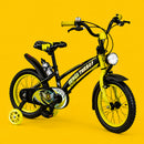 Bicicleta Infantil Aro 20 Old School Amarela com LED e Farol | Pneu Grosso, Freio V-Brake | 9 a 12 Anos